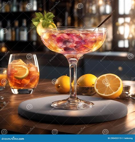 Sip of Paradise: a Flavorful Cocktail Journey for the Palate Stock