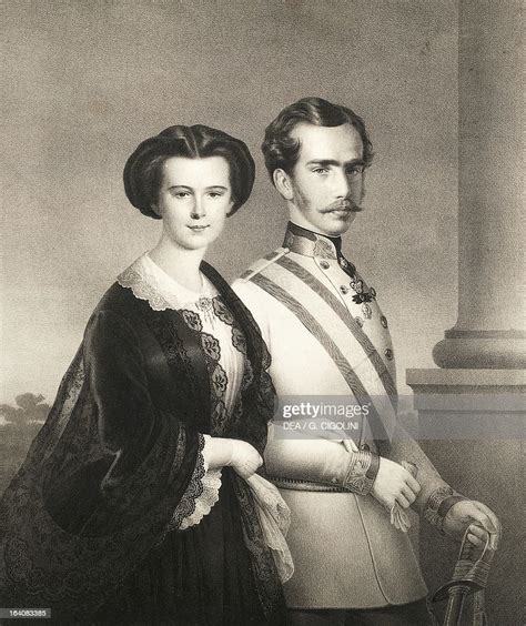 Portrait Of Franz Joseph I Of Austria Emperor Of Austria And His