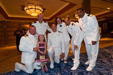 Officers In Dress White Uniforms Disney Dream Cruise Ship Sailing