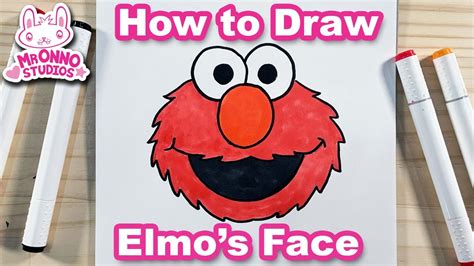 How To Draw Elmos Face Sesame Street Characters Youtube