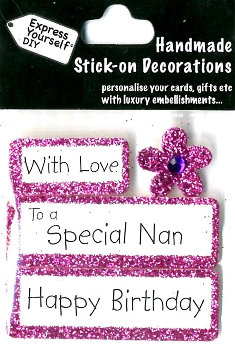 Maybe you would like to learn more about one of these? Happy Birthday Special Nan DIY Greeting Card Toppers ...