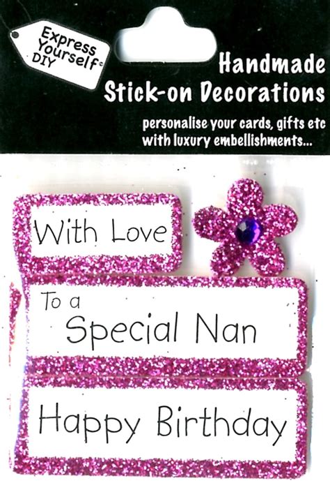 Check spelling or type a new query. Happy Birthday Special Nan DIY Greeting Card Toppers ...