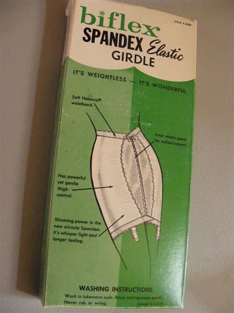 1950s girdle xs 24 26 deadstock box biflex obg corset shapewear vintage lingerie ebay