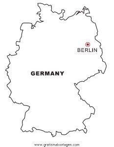 Einkaufen & punkte sammeln mit deiner deutschlandcard: Landkarte Deutschland gratis Malvorlage in Geografie, Landkarten - ausmalen