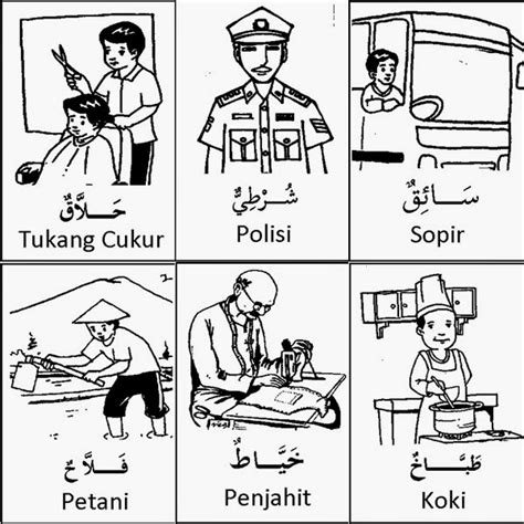 Kalimat bahasa arab menjadi dasar dalam penyusunan karangan cerita atau peristiwa dan informasi yang terdiri dari banyak kalimat di dalamnya. Nurul's Blog ♡: Kosakata Bahasa Arab (Profesi)