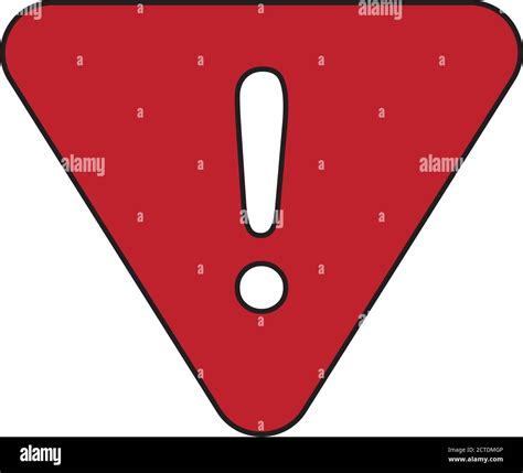 Isolated Warning Sign Icon Exclamation Mark Vector Stock Vector