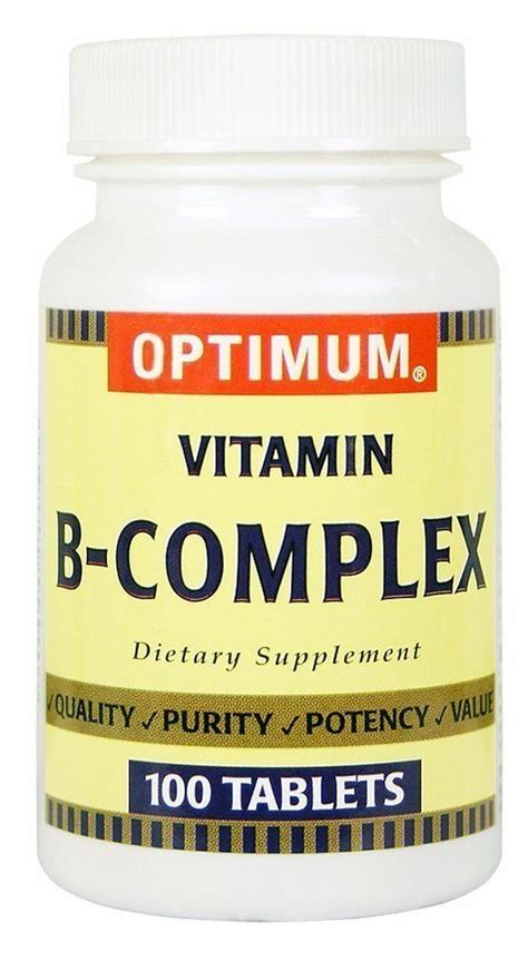 First and foremost is quality. Optimum Vitamin B Complex Dietary Supplement Tablet 100 ct
