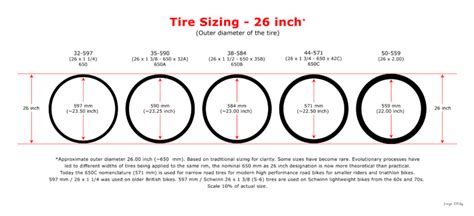 Mountain Bike Tire Size Chart