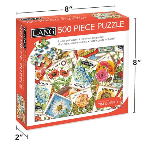 Lang Jigsaw Puzzle 500 Pieces 24x18 Seed Packets Ebay