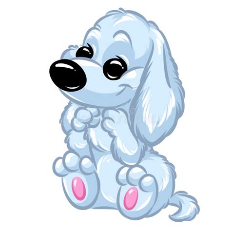 Blue Cheerful Dog Cartoon Stock Illustration Illustration Of Character