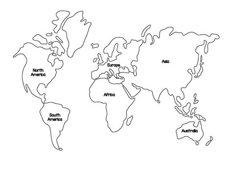 Mapa Do Mundo Em Branco Para Colorir Imprimir E Desenhar Colorir Me