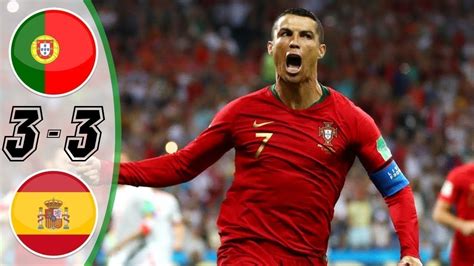 Xem bóng đá trực tuyến; Bồ đào nha vs Tây Ban Nha 3-3 Ronaldo Lập Hattrick - YouTube