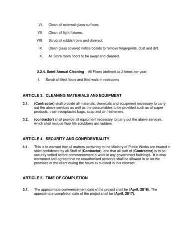 Log a case to test the process. FREE 9+ Cleaning Business Contract Samples in PDF | MS Word