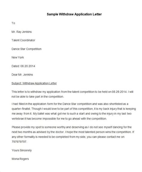21 Pdf Service Withdrawal Letter Format Printable Docx Download Zip