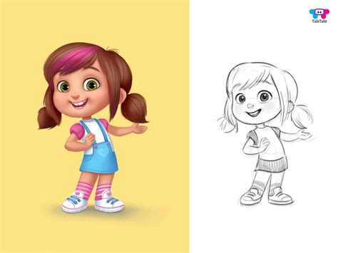 Kids Play Club Cartoon Character Design Character