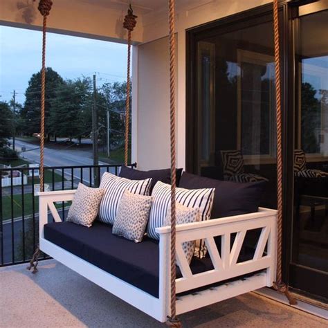 30 Inspiring Diy Front Porch Decoration Ideas Porch Swing Bed Daybed