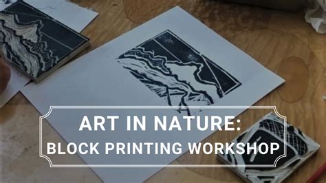 Art In Nature Block Printing Workshop Shadow