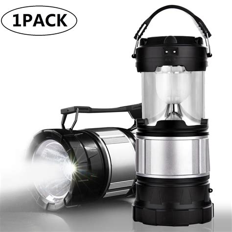 2 In 1 Solar Lantern Rechargeable Flashlight Collapsible Led Lantern