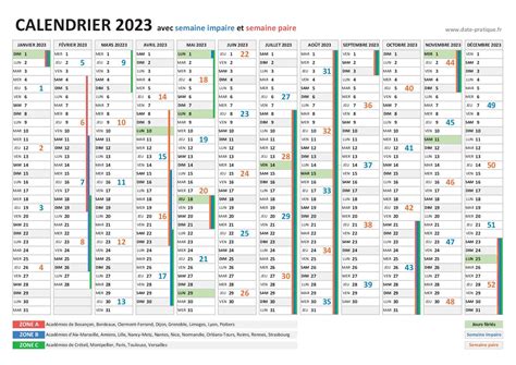 Semaine Paire 2023 Dates Liste Et Calendrier 2023