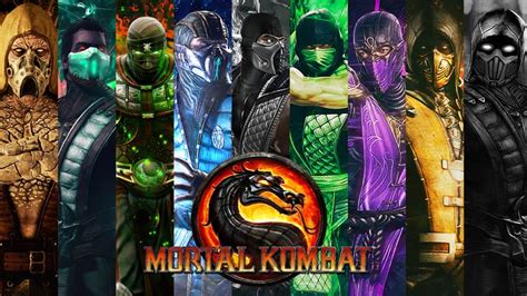 Mortal Kombat All Klassic Ninjas Syanart Reptile Mortal Kombat