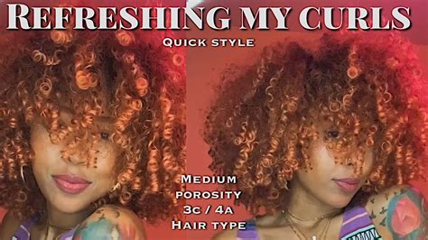 Refreshing My Curls 5 Min Quick Style For 3 Type Curls Youtube