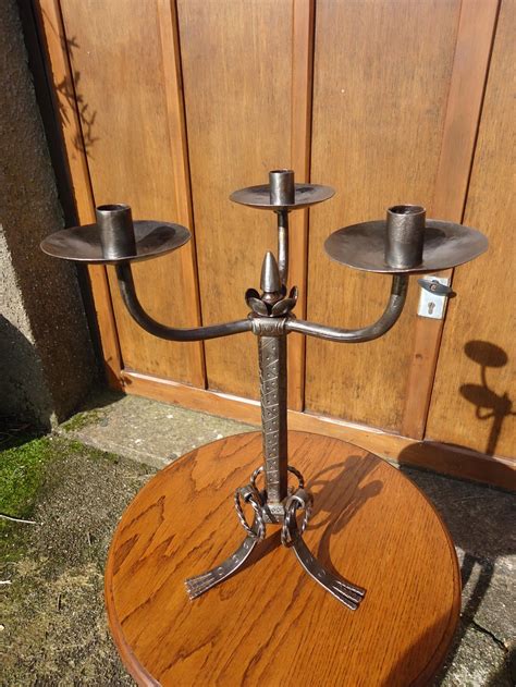 Antiques Atlas Large Arts And Crafts Steel Candleholder