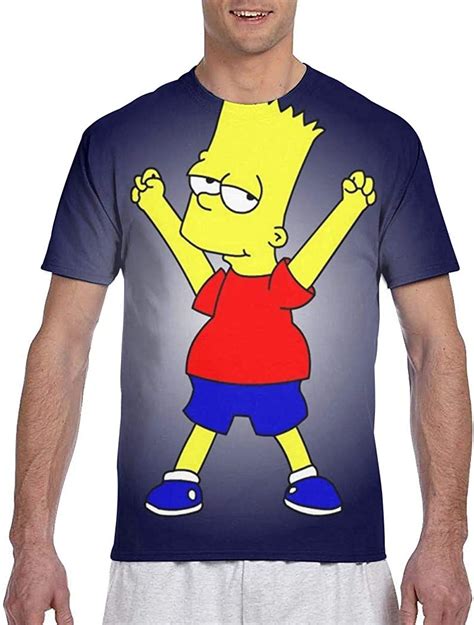 Simpsons Bart Men S T Shirt Perfect Crewneck Adult T Shirt Funny Comfortably Soft Durable