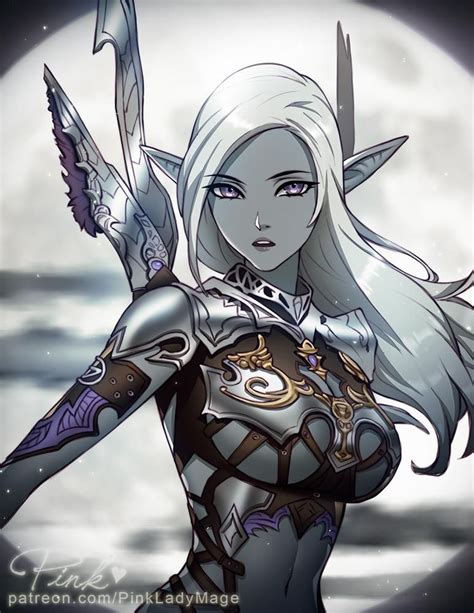dark elf by pinkladymage on deviantart in 2020 fantasy character design dark elf anime elf