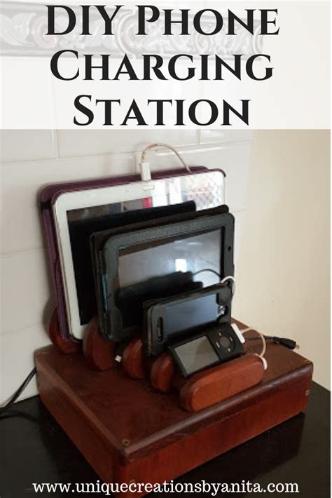How To Build A Phone Charging Station Unique Creations By Anita
