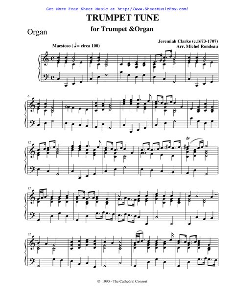 Free sheet music for Trumpet Tune (Clarke, Jeremiah) by Jeremiah Clarke