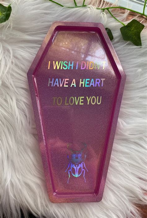 Lil Peep Pink Holographic Coffin Tray Hecho A Mano Sadboy Etsy