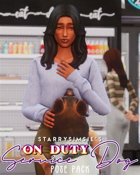 Sims 4 Off Duty Service Dog Pose Pack The Sims Book