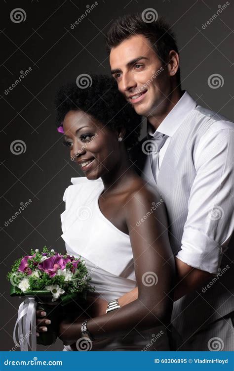 Multiracial Wedding Couple Stock Image Image Of Ethnic 60306895