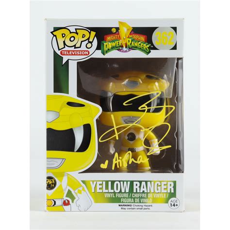 Karan Ashley Signed Mighty Morphin Power Rangers Yellow Ranger
