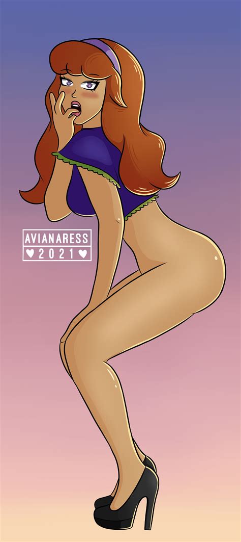 Rule 34 Avianaress Daphne Blake Ginger Hanna Barbera High Heels Highres Pinup Scooby Doo 4492098