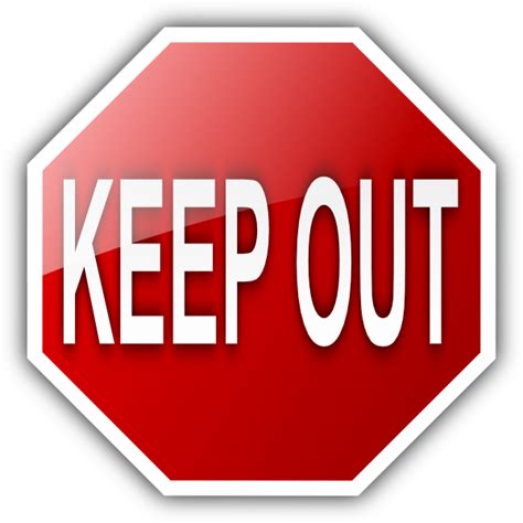 Keep Out Sign Clip Art At Vector Clip Art Online Royalty