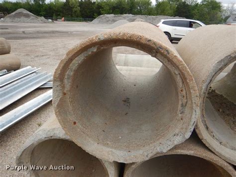 8 Concrete Culvert Pipes In Burlington Ks Item Fk9219 Sold