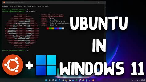 How To Install Ubuntu In Windows 11 Using Subsystem For Linux Youtube