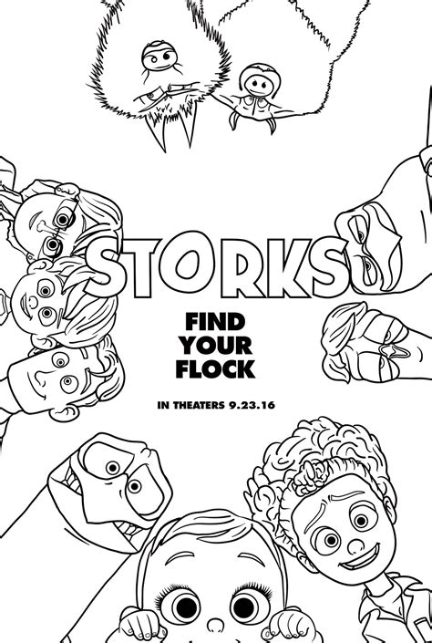 Effective Method of Storks Coloring Pages Suitable for Kids - Coloring