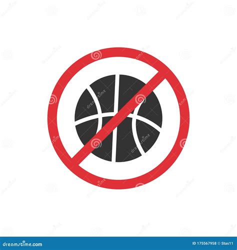 No Sport Competitions Prohibition Sign For Quarantine Stock Vector