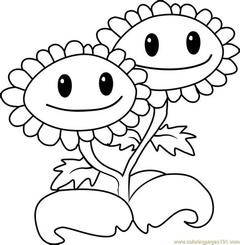 Check spelling or type a new query. Twin Sunflower Coloring Page - Free Plants vs. Zombies ...