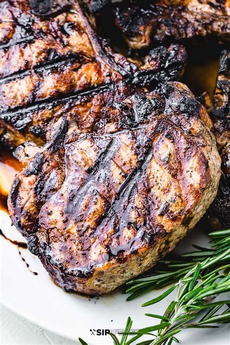 Remove pork chops from milk mixture and coat thoroughly with crumb mixture. Grilled pork chops in a super easy rosemary marinade is the perfect summer time recipe. Simple ...