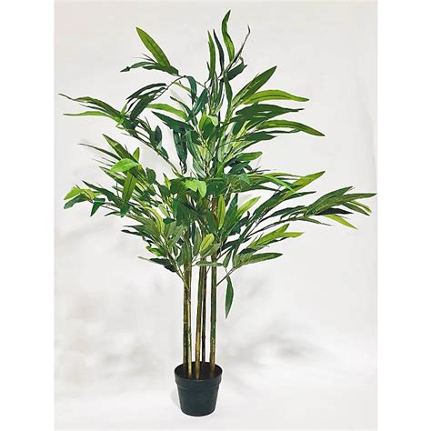 Artificial Bamboo Plant In Black Pot 14m Home George At Asda