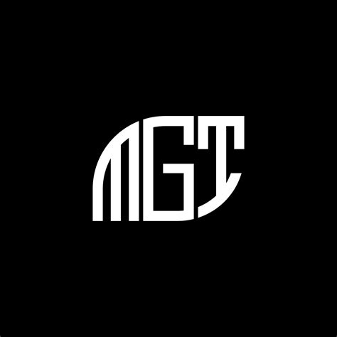 Mgt Letter Logo Design On Black Background Mgt Creative Initials
