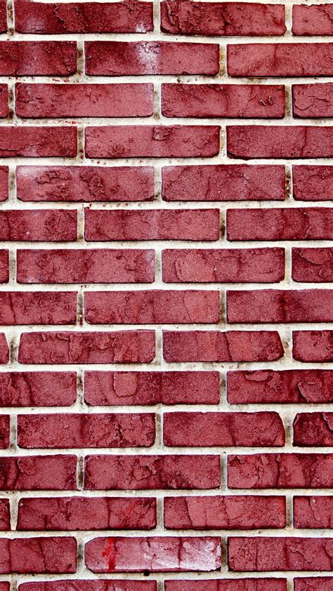 Download Wallpaper 938x1668 Brick Wall Red Texture Wall Iphone 87
