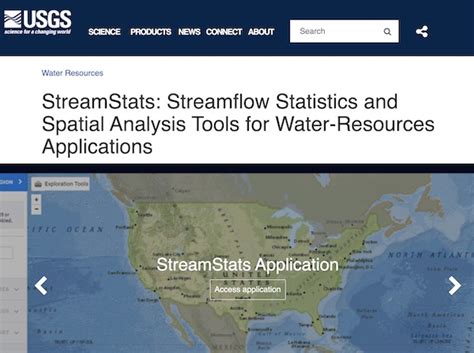 Streamstats Us Climate Resilience Toolkit
