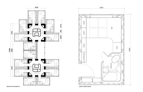 Tourists will happily sleep in these bunkbeds, also we can be family. MWArchitecture: prefab / nakagin capsule tower / kisho kurokawa