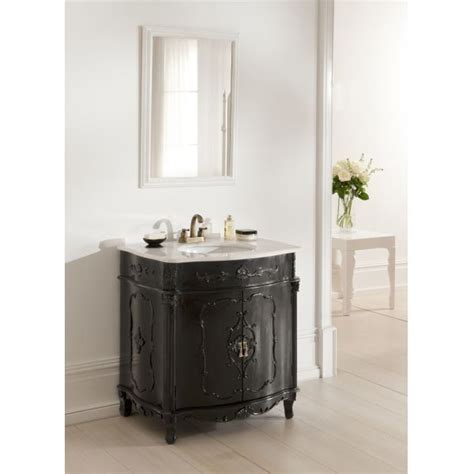 These vintage vanities are timeless, incorporating modern functionality with an elegant, antique aesthetic. FRENCH CHATEAU ANTIQUE BLACK FURNITURE GREY MARBLE TOP ...