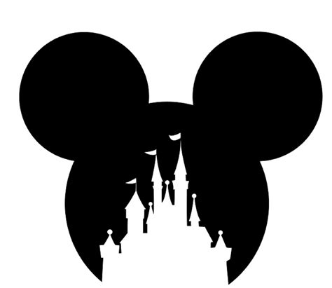 Castle Silhouette Silhouette Svg Mickey Mouse Head Mickey Shirt
