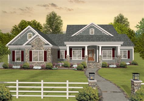 2 Story 3 Bedroom Country Inspired Farmhouse With Main Floor Master